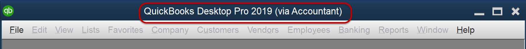QuickBooks Desktop Pro 2019 (via Accountant)